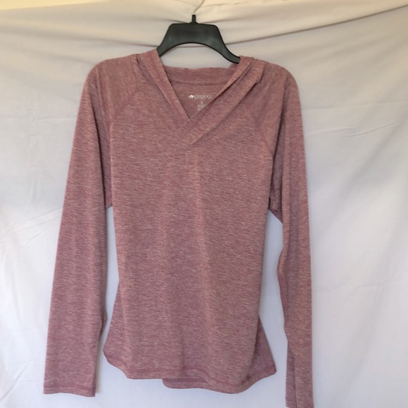 Ideology Lightweight Hooded Pullover - heathered cranberry - Picture 1 of 4